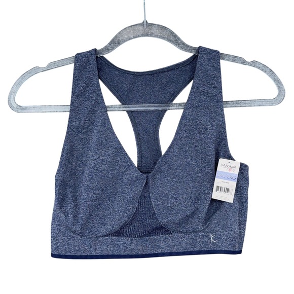 Danskin Now Other - Danskin Now Sport Bra Blue Heather Racerback Workout Activewear 2XL